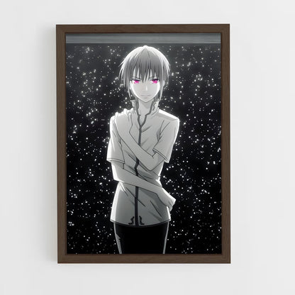 ap-yuki sohma-3 cadre Bois foncé