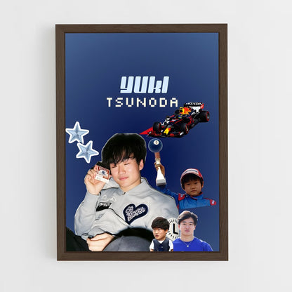 ap-yuki tsunoda-6 cadre Bois foncé