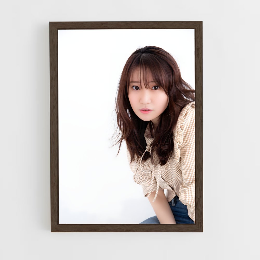 ap-yuko oshima-8 cadre Bois foncé