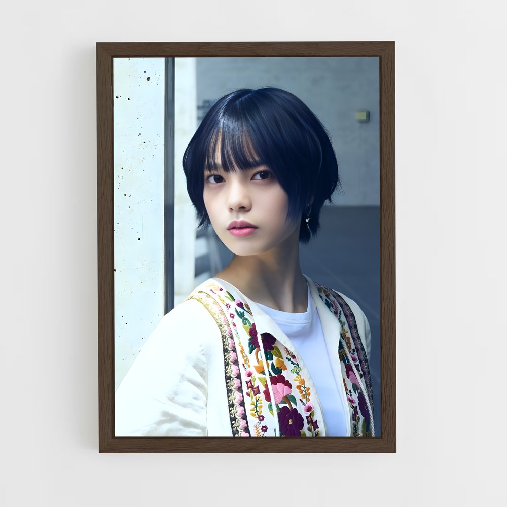 ap-yurina hirate-7 cadre Bois foncé