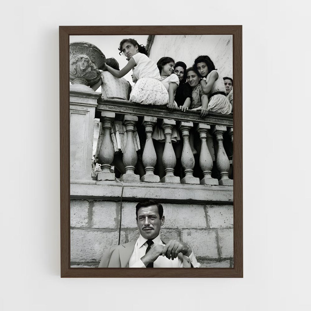 ap-yves montand-1 cadre Bois foncé