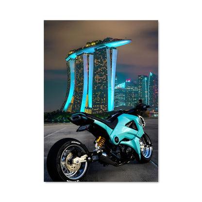 Poster Nuit Motard