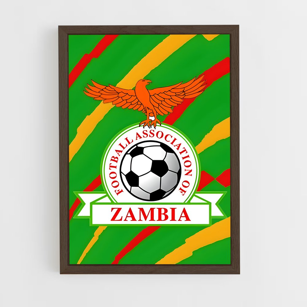 ap-zambia national football team-1 cadre Bois foncé