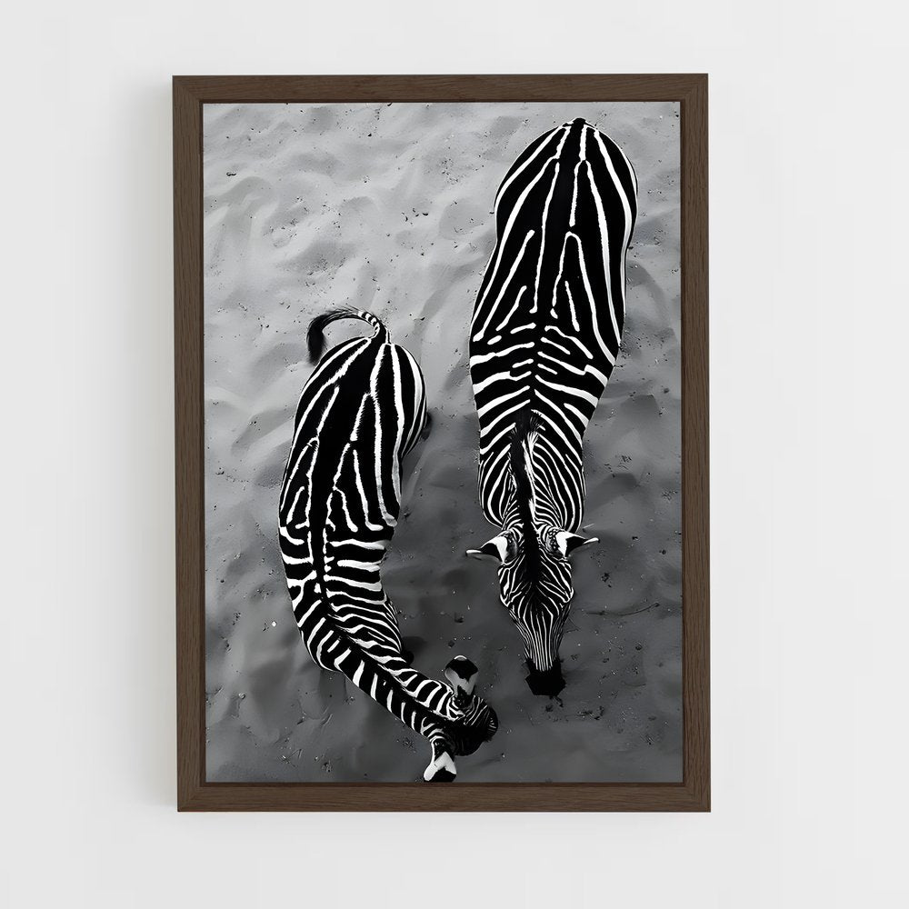 ap-zebra-4 cadre Bois foncé