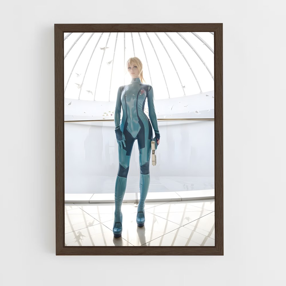 ap-zero suit samus-1 cadre Bois foncé