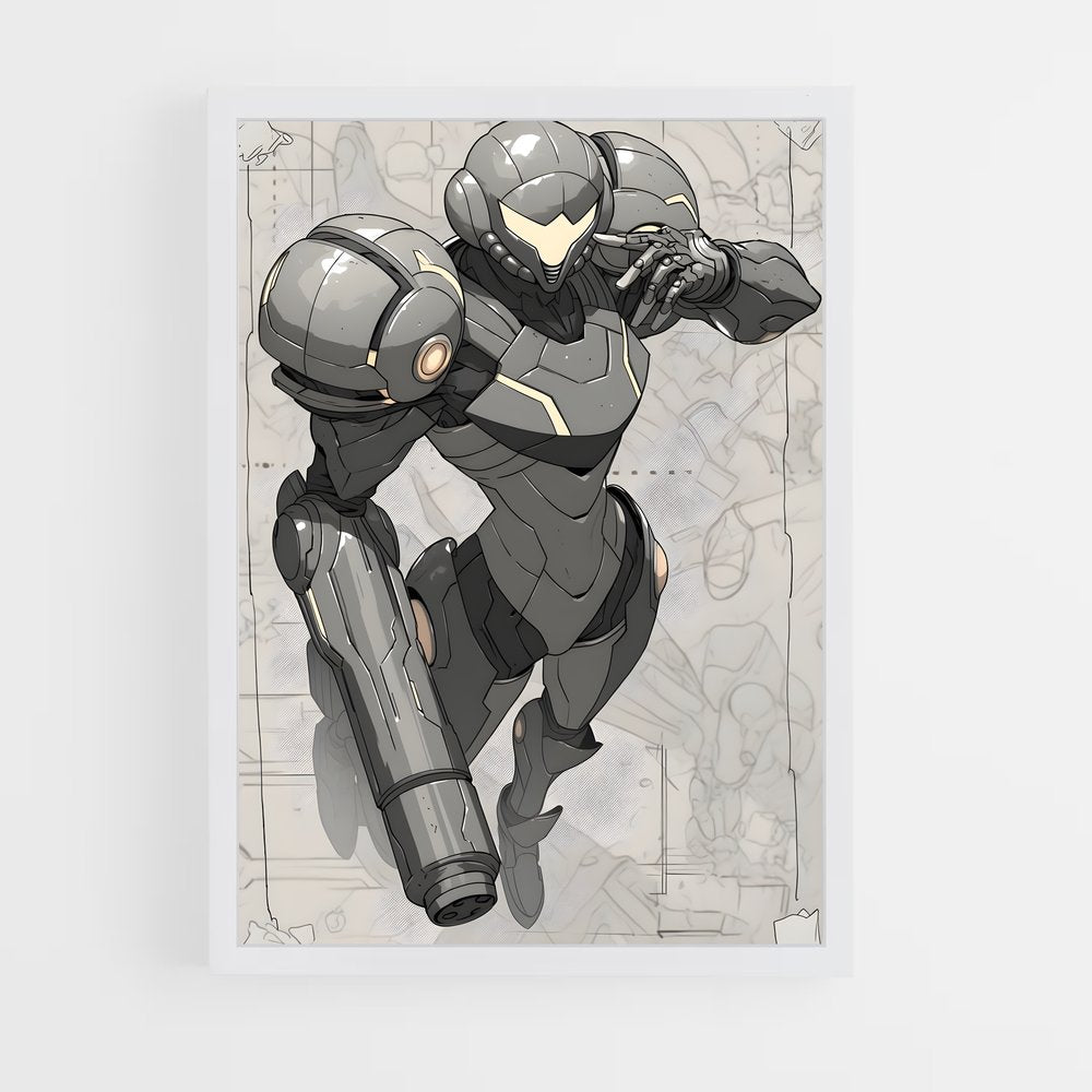ap-zero suit samus-3 cadre Blanc