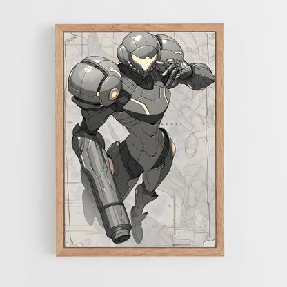 ap-zero suit samus-3 cadre Bois clair