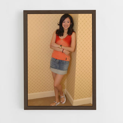 ap-zhang ziyi-1 cadre Bois foncé