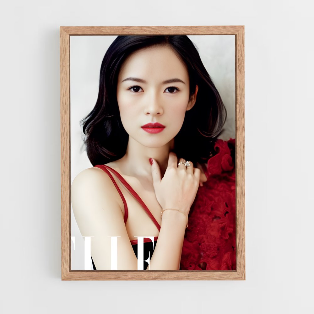 ap-zhang ziyi-3 cadre Bois clair