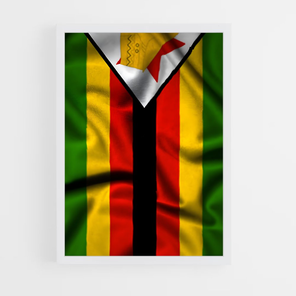 ap-zimbabwe flag-1 cadre Blanc