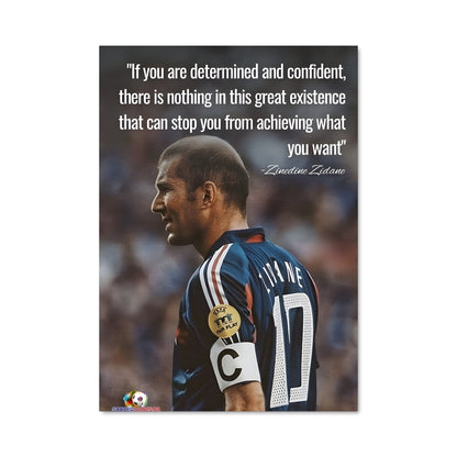 Poster Zidane, Légende en Mots