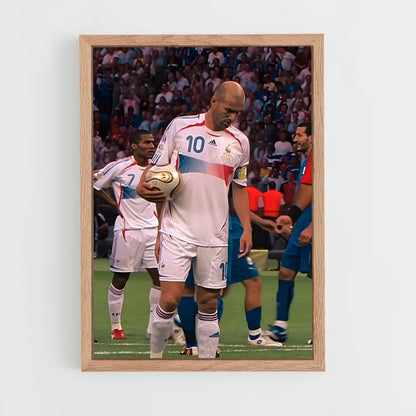 ap-zinedine zidane-5 cadre Bois clair