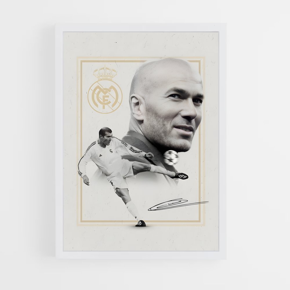 ap-zinedine zidane-6 cadre Blanc