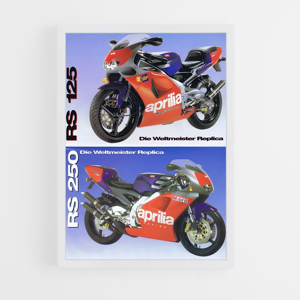 aprilia-6 cadre Blanc