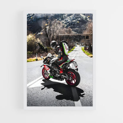 aprilia-8 cadre Blanc