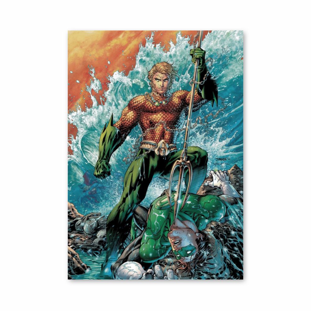 Poster Aquaman vs Green Lantern