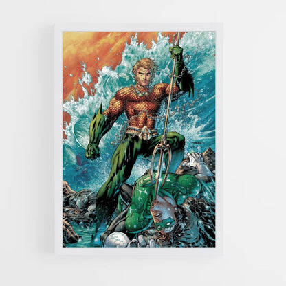 Poster Aquaman vs Green Lantern