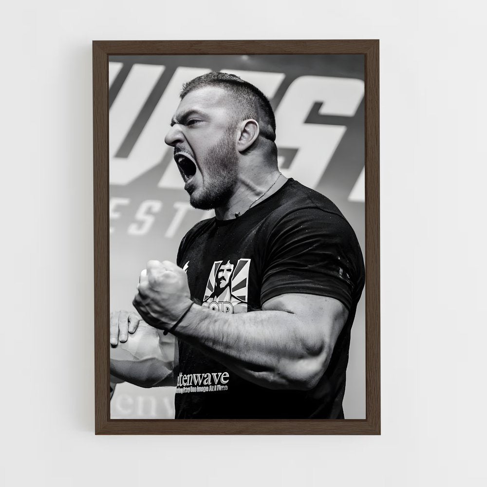 armwrestling-1 cadre Bois foncé