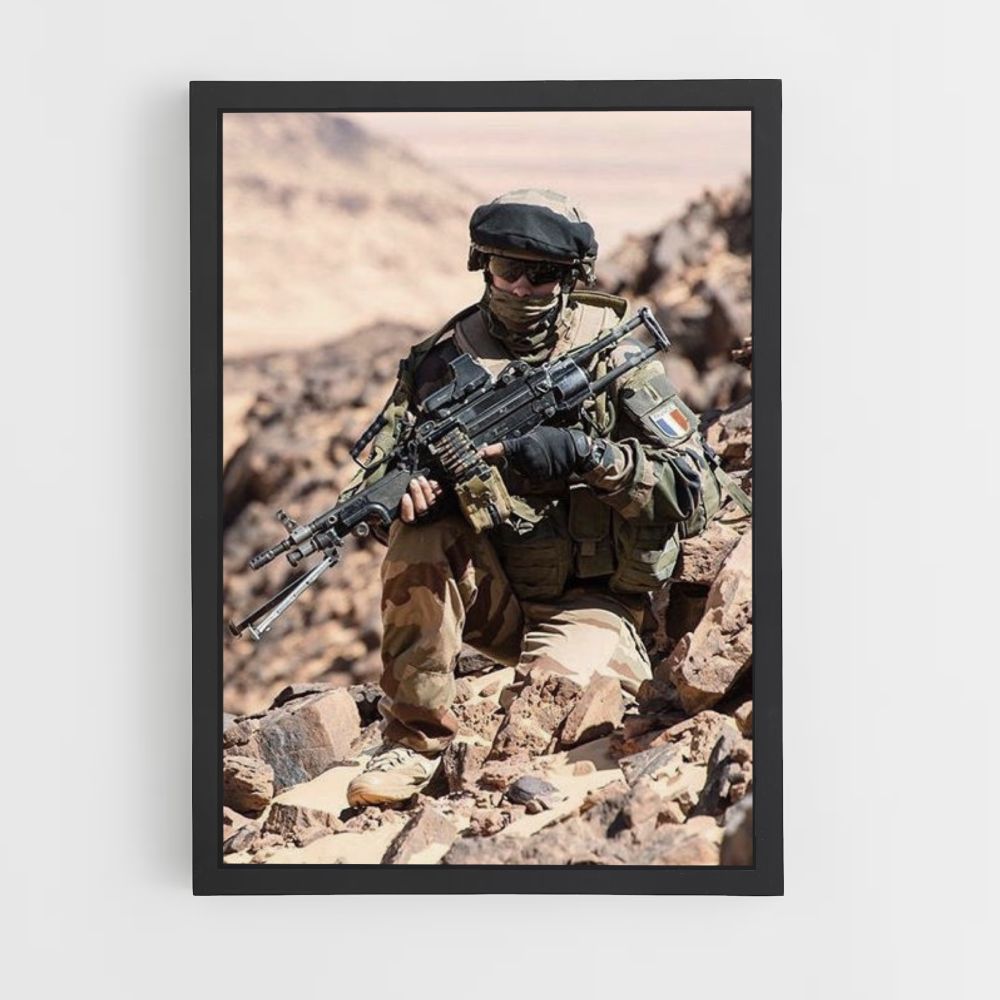 Poster Militaire Désert