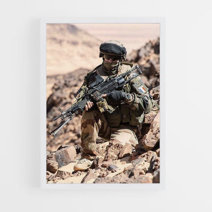 Poster Militaire Désert