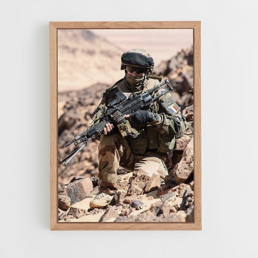 Poster Militaire Désert