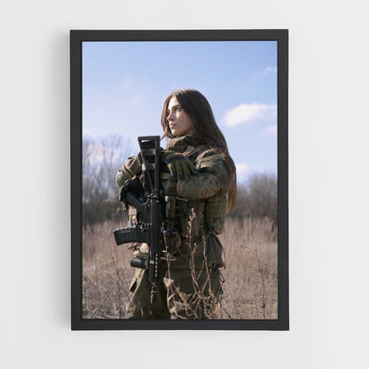 Poster Militaire Femme