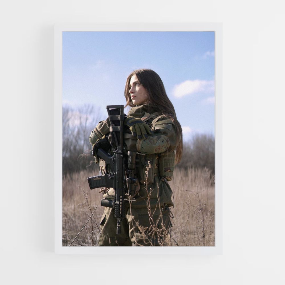 Poster Militaire Femme