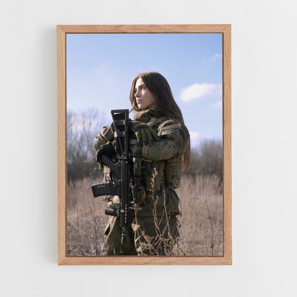 Poster Militaire Femme