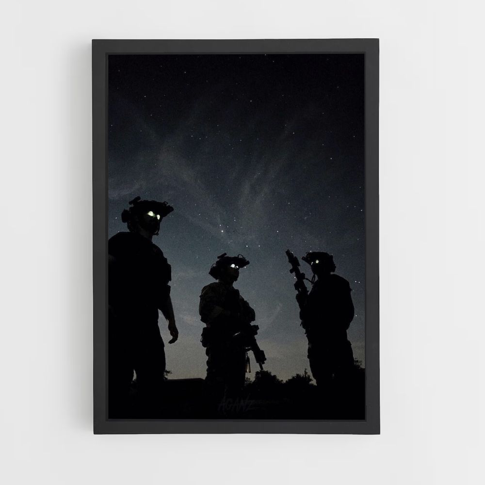 Poster Militaire Nuit