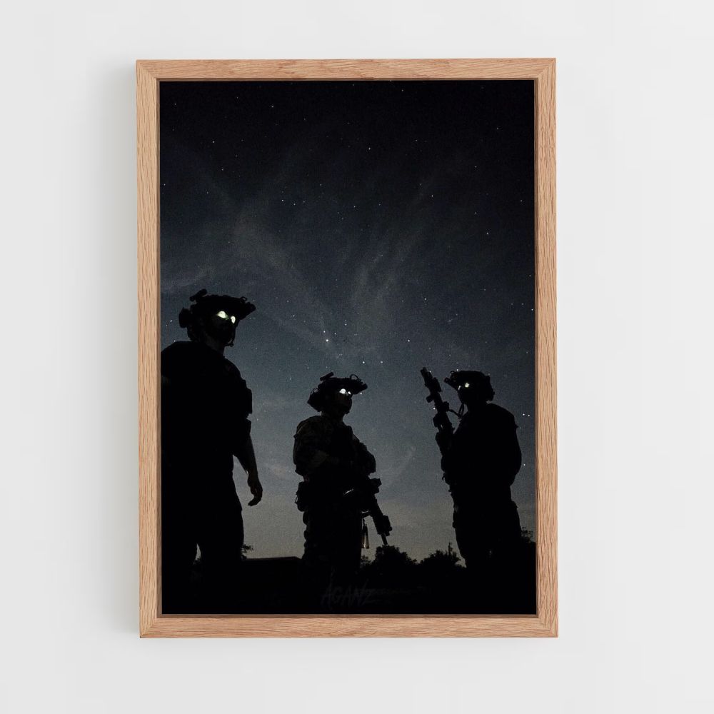 Poster Militaire Nuit