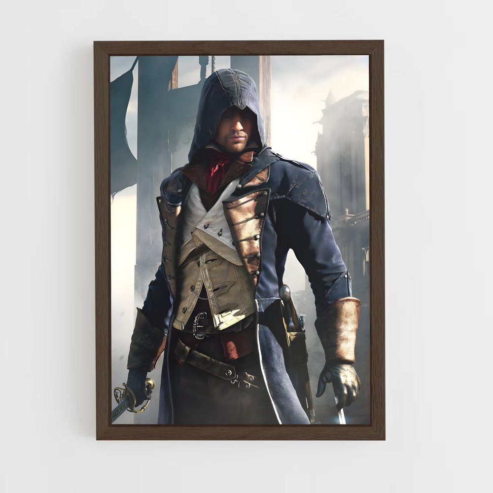 assassins-creed-2 cadre Bois foncé