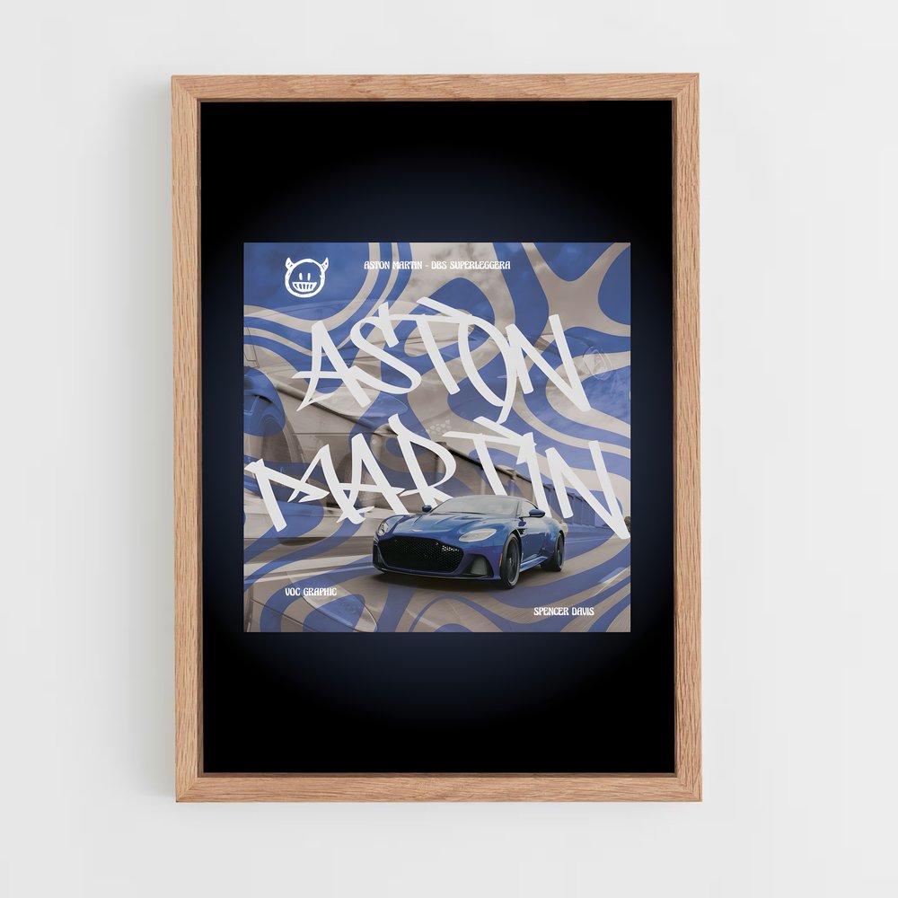 aston-martin-1 cadre Bois clair