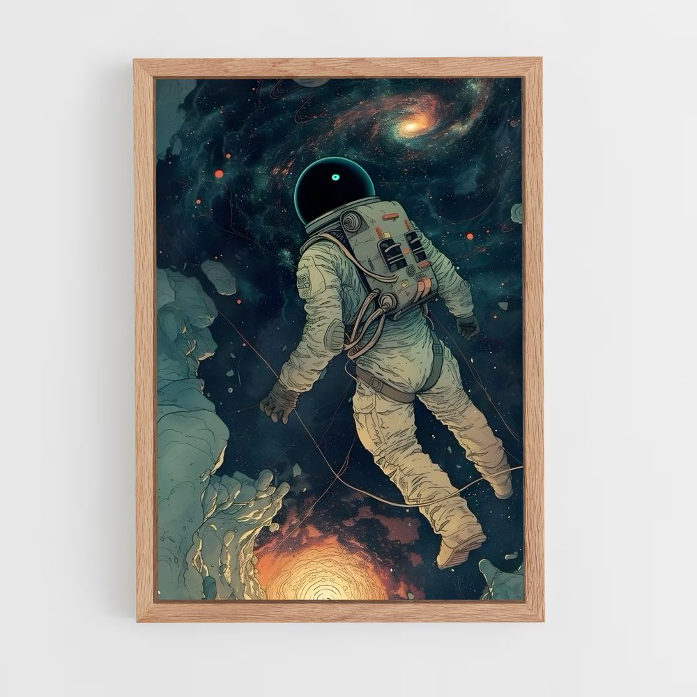 astronaut-1 cadre Bois clair