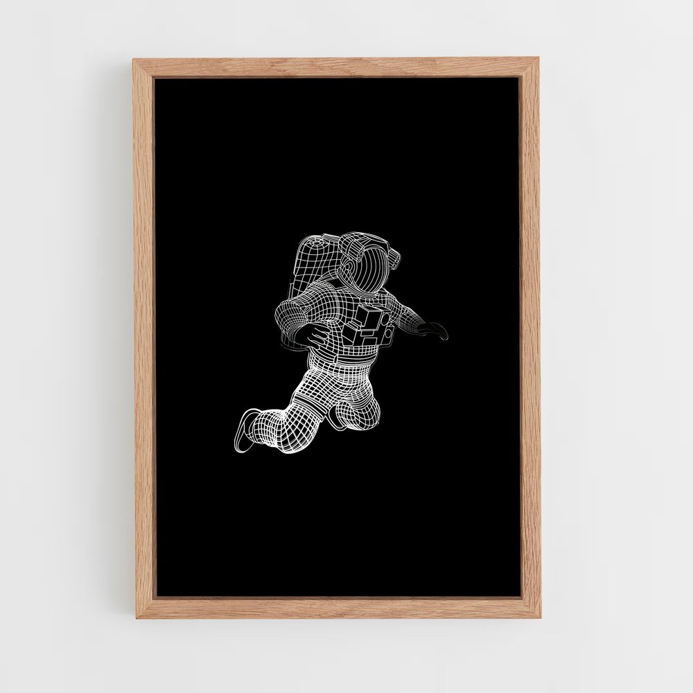 astronaut-6 cadre Bois clair