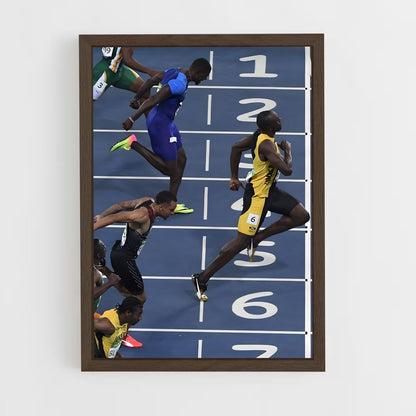 athletism-2 cadre Bois foncé