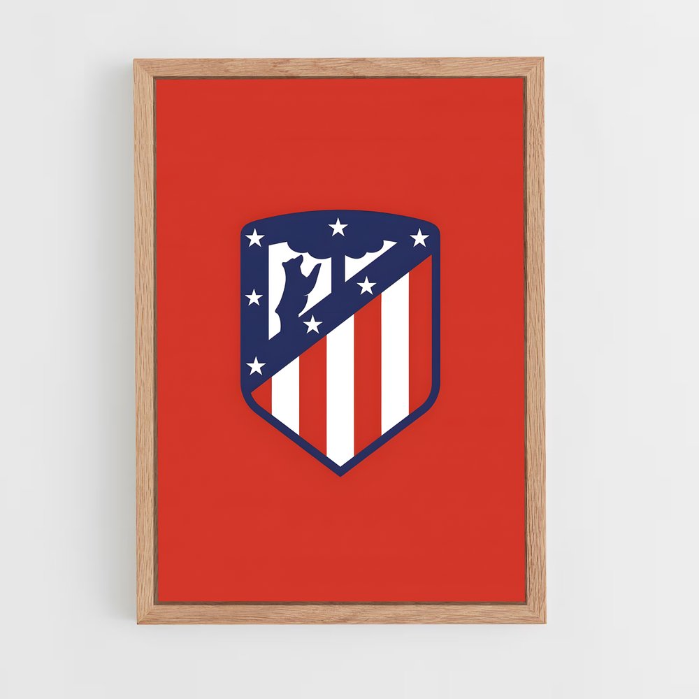 atletico-madrid-1 cadre Bois clair