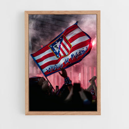 atletico-madrid-3 cadre Bois clair