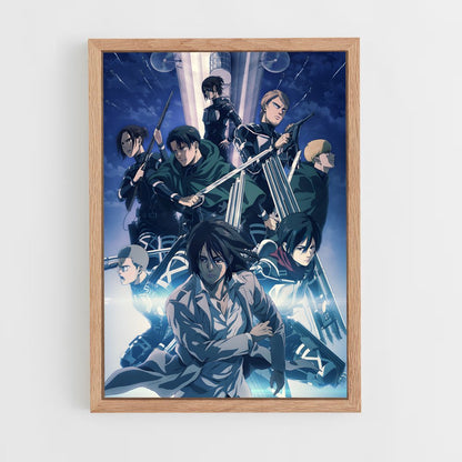 attack-on-titans-10 cadre Bois clair