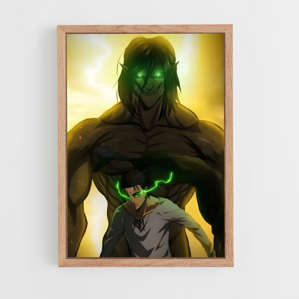 attack-on-titans-14 cadre Bois clair