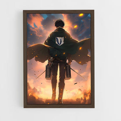 attack-on-titans-17 cadre Bois foncé