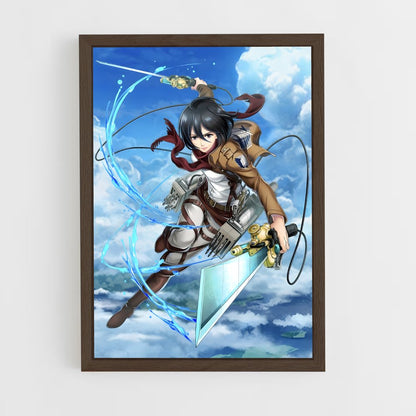 attack-on-titans-2 cadre Bois foncé