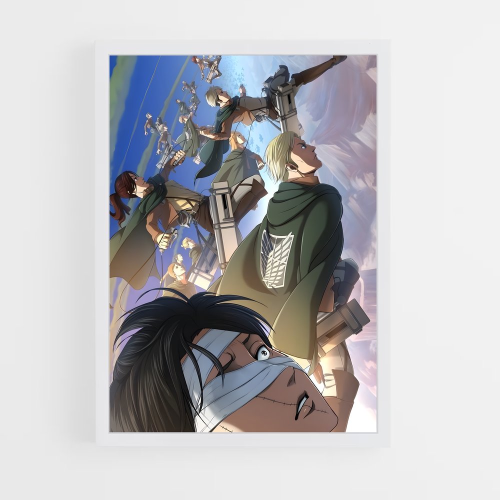 attack-on-titans-3 cadre Blanc