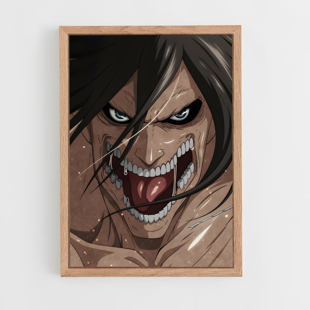 attack-on-titans-7 cadre Bois clair