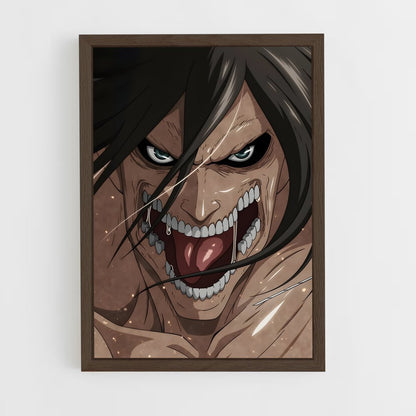attack-on-titans-7 cadre Bois foncé