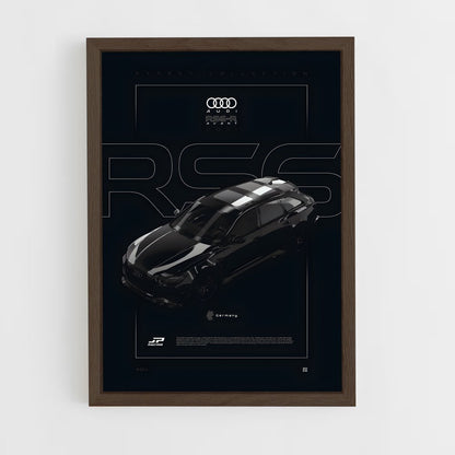 audi-11 cadre Bois foncé