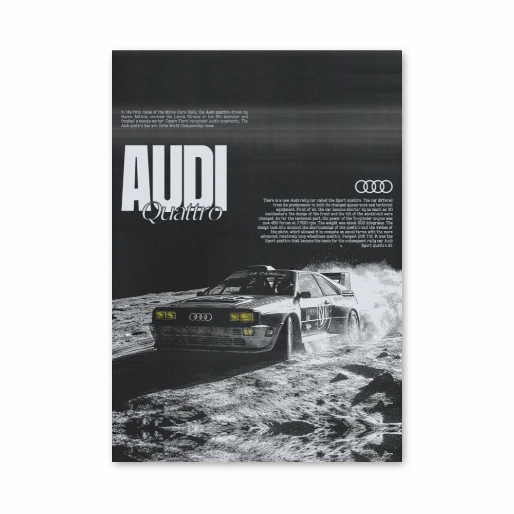 Poster Audi Lune