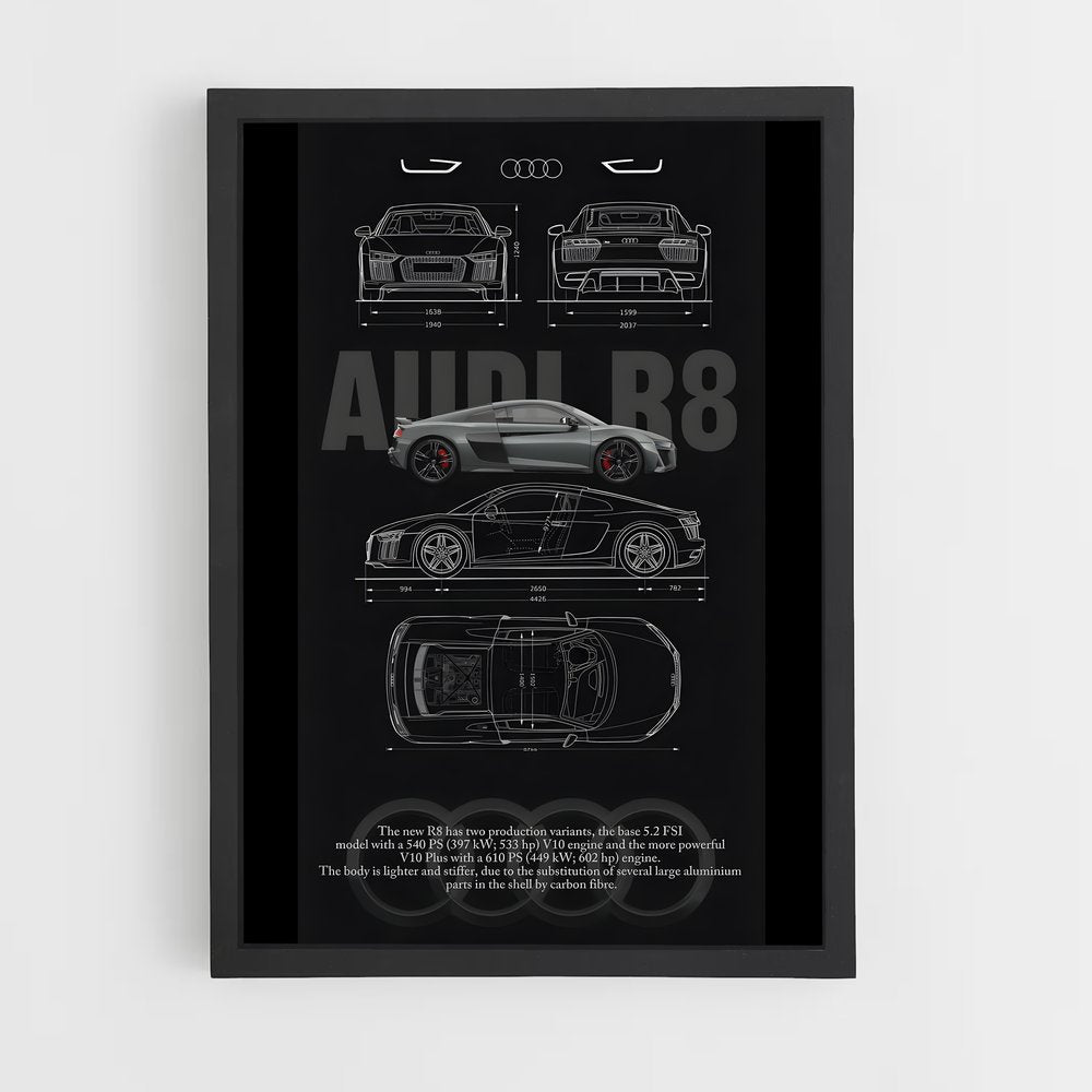 audi-2 cadre Noir