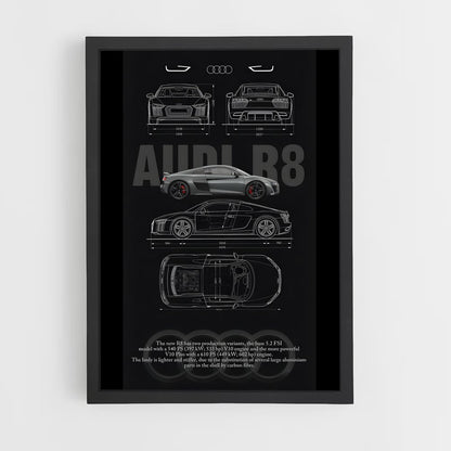 audi-2 cadre Noir