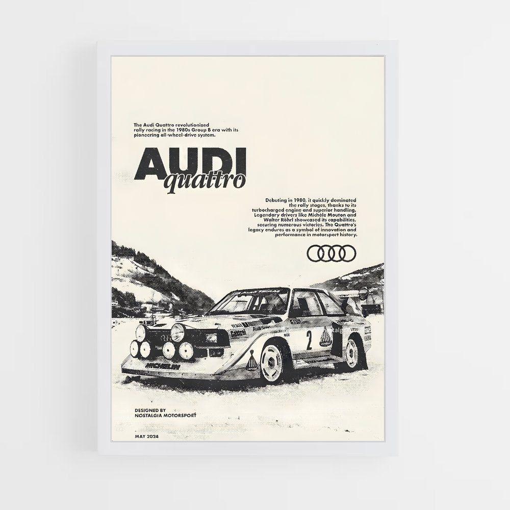 audi-3 cadre Blanc