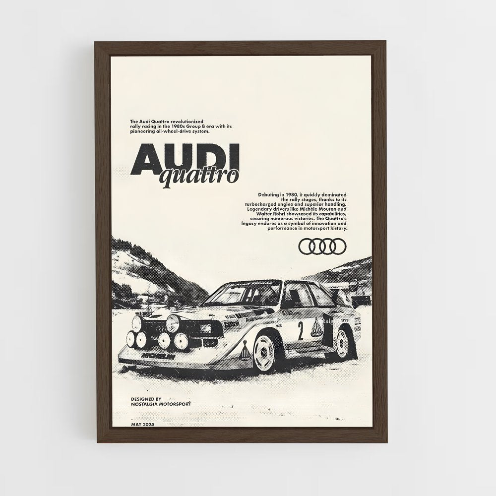 audi-3 cadre Bois foncé